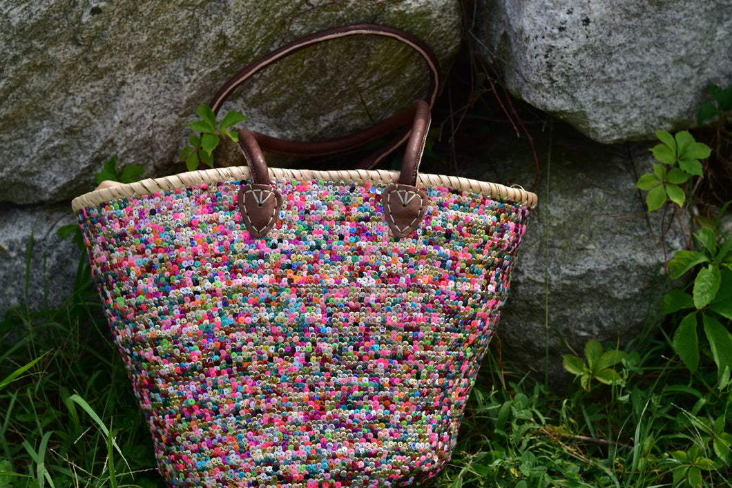 Mother Pearl tote handbag